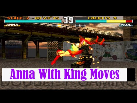 Anna with King Best Moves Gameplay - Tekken 3 (Arcade Version) (Remake)