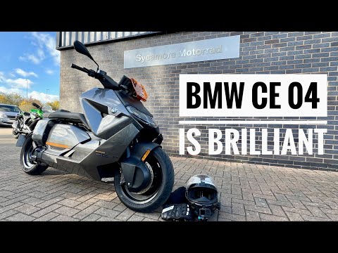 Thumbnail for Are electric motorbikes good! Yes! The BMW CE 04 Ride Review! by BMW CE 04