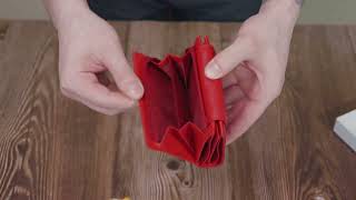 Яркий женский кошелек с монетницей из натуральной кожи ST Leather 22712 красный