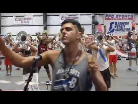 2016 Bluecoats "Down Side Up" Final Practice Run at Indiana Wesleyan in Marion, IN