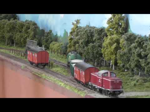 Fleischmann Nostalgie V100 mit Güterzügen in Ostenwalde