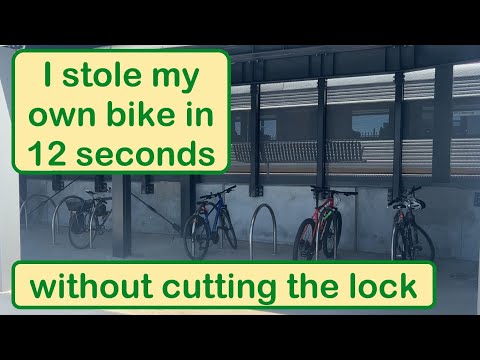 I stole my own bike in 12 seconds without cutting the lock