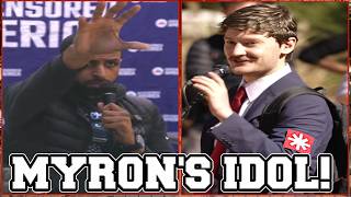 MYRON SHOCKED To Meet His IDOL In Person! Simps Got TRIGGERED When Myron Says ICE Shooting Is LEGAL!