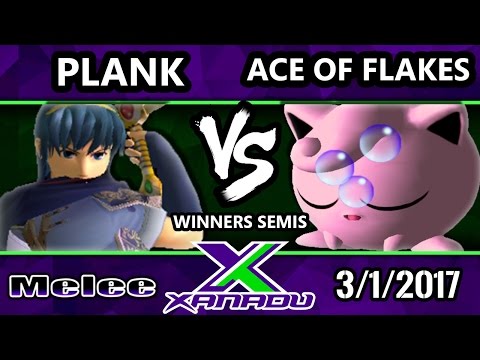 S@X 191 - Plank (Marth) Vs. Ace of Flakes (Jigglypuff) - SSBM Winners Semis - Smash Melee
