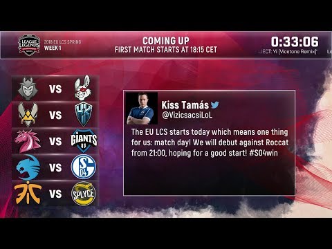 EU LCS Spring 2018 W1D1 Highlights ALL GAMES