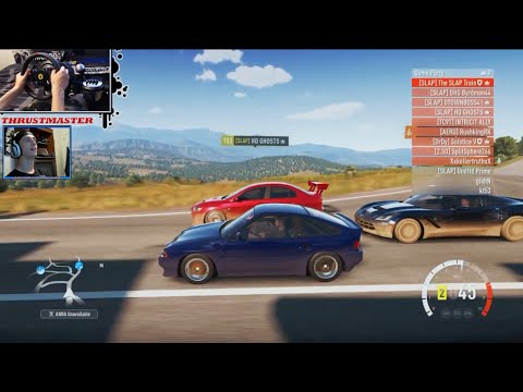 Forza Horizon 2 Honda CRX Build D15 FWD/RWD Online w/Thrustmaster Wheel/Face Cam | SLAPTrain