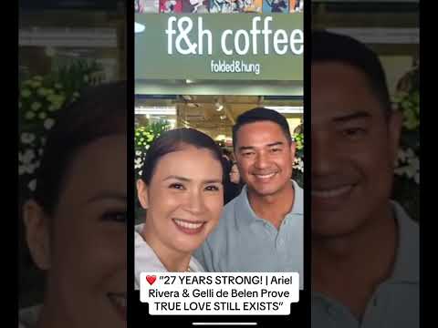 ARIEL RIVERA AT GELLI DE BELEN 27 YEARS TOGETHER 💖 #gellidebelen #arielrivera #viral