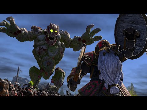 Warhammer: GREENSKINS and SKAVEN vs WOOD ELVES and DWARFS