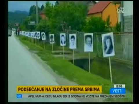 Kod Bratunca i Potočara postavljene slike Srba koje su pobili vojnici 28.divizije Nasera Orića