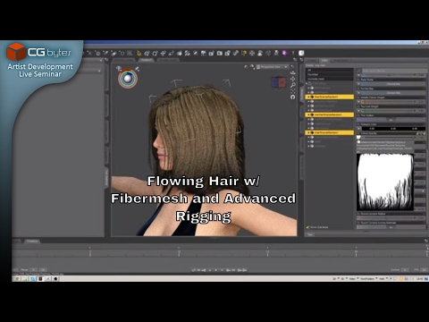 Flowing Hair with Fibermesh and Advanced Rigging