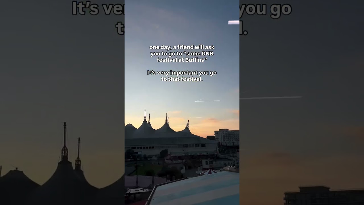 This is your sign to go to that DNB festival at Butlins…#dnb #butlins #festival