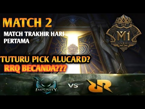 RRQ VS IMP MATCH 2 TUTURUU PICK ALUCARD?? M1 CHAMPIONSIP MOBILE LEGEND