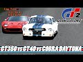 Gran turismo 2 || GT350 vs GT40 vs Cobra Daytona ...