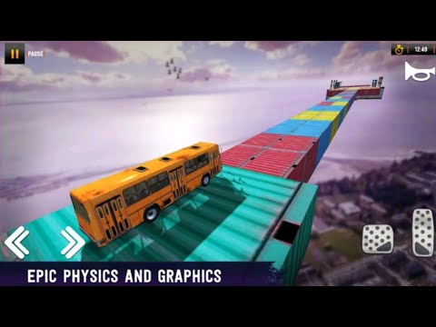 Impossible Driving Bus: Crazy Stunt Driving Sim - android gameplay