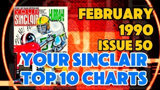Top 10 ZX Spectrum games Issue 50 of Your Sinclair February 1990.