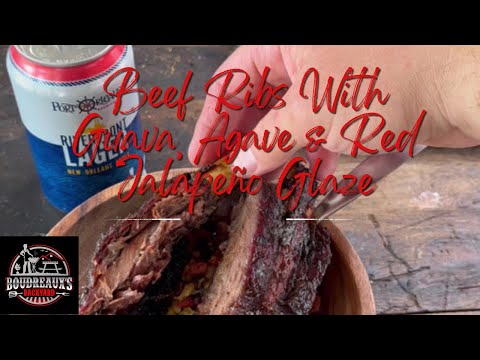 Beef Ribs With Guava, Agave & Red Jalapeño Glaze