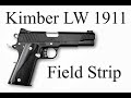 Kimber LW 1911 Field Strip (Disassembly and Reassembly) 4K