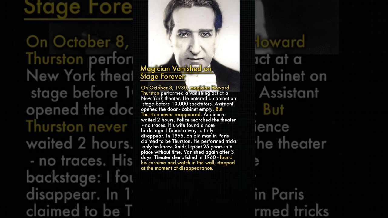 🎪 The Magician Who Vanished Before 10,000 People Forever 🎩✨