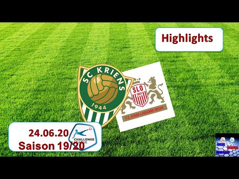 Highlights: SC Kriens vs Stade  Lausanne - Ouchy (24.06.2020)