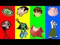 Learn Colors Wrong Heads Sing Gunter Mr Bean Super Why Ben 10 Finger Family Nursery Rhymes For Kids