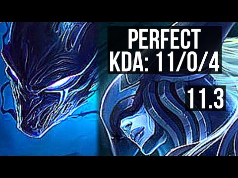 NOCTURNE vs LISSANDRA (MID) | 11/0/4, Legendary, 400+ games, 900K mastery | KR Diamond | v11.3
