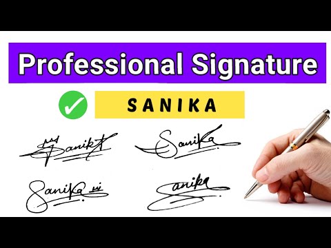 Sanika name signature style | Sanika signature | Most stylish signature | Signature style of my name