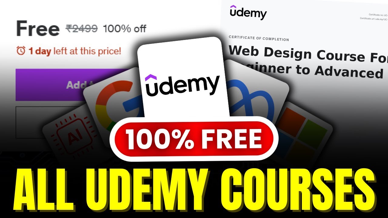 How to Get Paid Udemy Courses for FREE with Certificates in 2026 | FREE Courses