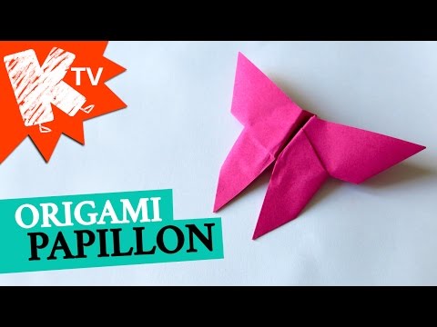 Papillon en papier - origami facile