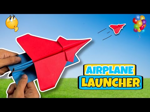 How to Make a Paper Plane Easy  | Paper Airplane Launcher 🤩😱