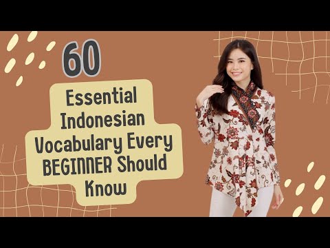 Everyday Indonesian Vocabulary | Learn Indonesian Phrases | 60 Basic Words for Daily Life | #3