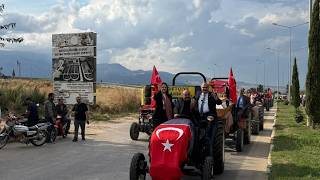 ÜZÜM ÜRETİCİLERİNDEN TRAKTÖRLÜ PROTESTO