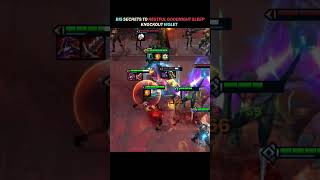 A secret of having a good night&#39;s sleep