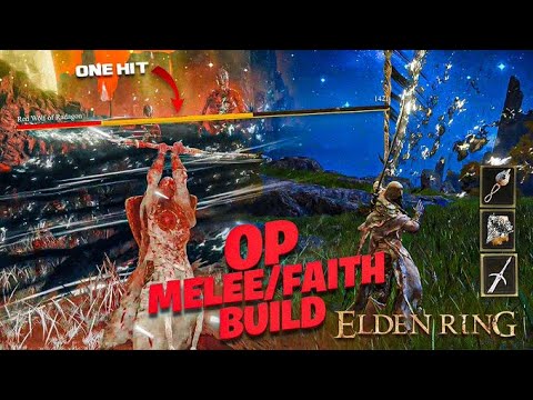 The DAMAGE! The BEAUTY! COMPLETE Guide "BLACKFLAME" Melee/Faith Build - Elden Ring OP Build Guide