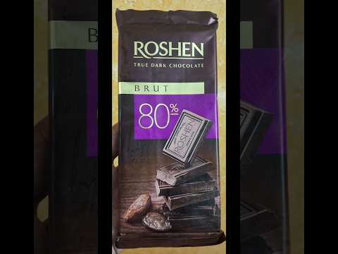 True Dark chocolate 🍫🥰Roshen #chocolate #youtubeshorts #shorts #short #youtube #review