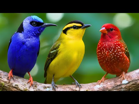 TOP 100 MOST BEAUTIFUL SMALL BIRDS 🌿 HEALING BIRD SOUNDS 💚 ULTIMATE RELAXATION & STRESS RELIEF  🕊️🌿