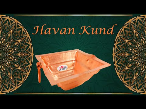 Copper hawan kund with handle on both side for yagya, hawan ...