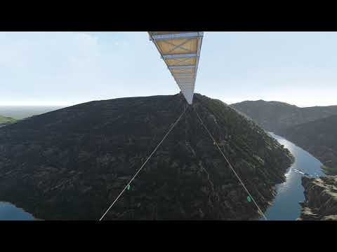 Viseći pješački most Nečven - Trošenj