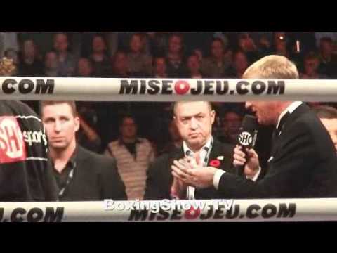 Exclusive footage Lucian Bute vs Glen Johnson (before & after fight) @ BoxingShow.TV