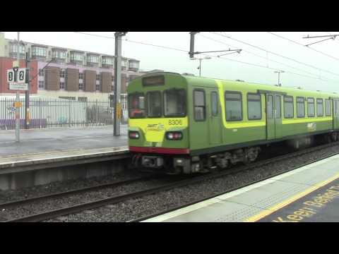 Clongriffin HD-Irish Rail Dart no.8106 departs for Malahide