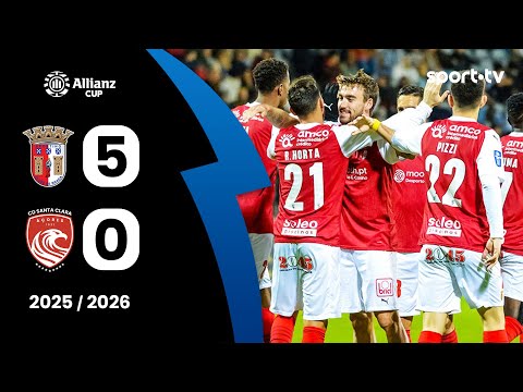 Resumo: Braga 5-0 Santa Clara - Taça da Liga | sport tv