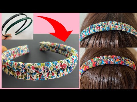 DIY Beautiful Wide Elastic Chunky Braided Headband |...