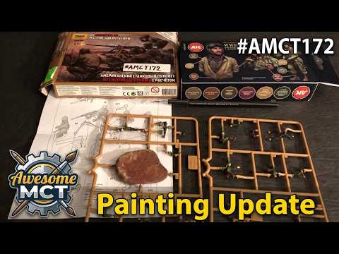 1/72 scale World War Two United States machine-gun crew painting update