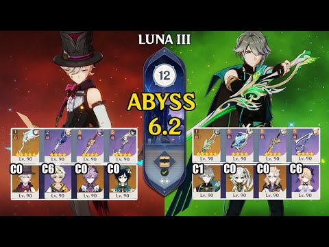 C0 Lyney Durin Triple Pyro & C1 Alhaitham Spread | Spiral Abyss 6.2 | Genshin Impact 【原神】