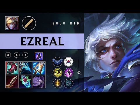 Ezreal Mid vs Akali - KR Diamond Patch 26.01