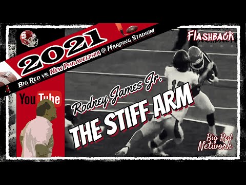 2021 🏈 Rodney James Jr. using The Stiff Arm | Steubenville Big Red Flashback