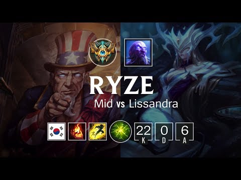 Ryze Mid vs Lissandra - KR Master Patch 8.24