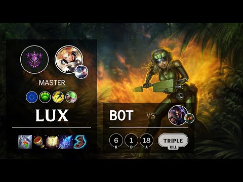 Lux Bot vs Draven - EUW Master Patch 10.16