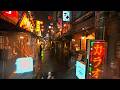 4K・ Tokyo rainy night walk around Akabane
