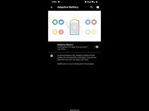 How to set Pixel 4 Adaptive Battery