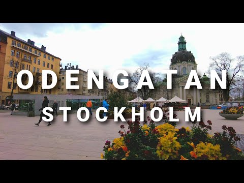 Walking Through Odengatan Stockholm, Sweden